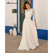Sexy A-line beach Wedding Dresses Lace Vestios De Novia Backless Wedding Dress Bridal Gown Robe de mariee 2024 - buy cheap