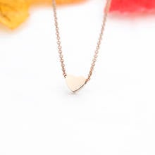 Stainless Steel Heart Necklaces For Women Girls Rose Gold Silver Color Neck Chain Female Pendant Necklace Jewelry Collier Femme 2024 - buy cheap