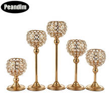 Peandim K9 Crystals Candle Stand Wedding Decoration Table Centerpieces Candledtick Hotel Home Dinner Candle Holder Decorative 2024 - buy cheap
