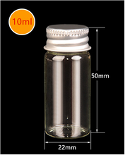 100Pcs  5/6/7/10/14ml Mini Essential Oil Bottle Jar Orifice Transparent  Cap Refillable Bottles Glass Vials Cosmetic Containers 2024 - buy cheap