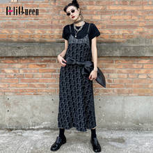 2020 Women Floral Print Summer Chain Suspender Dress Elegant Ladies Vintage Streetwear Casual Belted Maxi Party Dress Vestidos 2024 - buy cheap