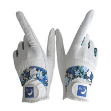 Перчатки женские спортивные для гольфа, с полными пальцами для левой и правой руки, 18-21 Размер 2024 - купить недорого