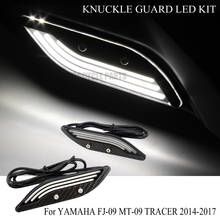 Kit de luzes decorativas para motocicleta, proteção de mão para as juntas, led, para yamaha modelo mt09 tracer, 2014, 2015, 2016, 2017 2024 - compre barato
