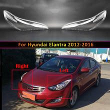 Car Headlight Lens For Hyundai Elantra 2012~2016 Headlamp Cover Replacement Auto Shell 2024 - buy cheap