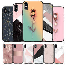 Gold Rose Glitter Love black Silicone Phone Case For iPhone 12 XR XS Max 5 5S SE 2020 6 6S PLUS 7 8 X 11Pro Max 11 Cover 2024 - buy cheap