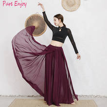 Women new belly dance set Net yarn long sleeves stand-up collar shirt and big long skirt 2pcs belly dance Performance clothing 2024 - buy cheap