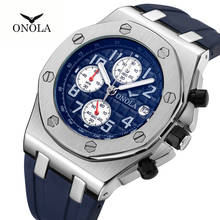 ONOLA Luxury brand Fashion Military Men Watch 2019 disigner classy Wristwatch clock Waterproof multifunction quartz watch Men 2024 - buy cheap