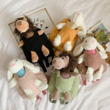 New 26cm Kids Cartoon Rabbit Plush Backpacks Boys Girls Cute Bags Kawaii Toys Lion School Children Lovely Bags Doll Infants Gift 2024 - buy cheap