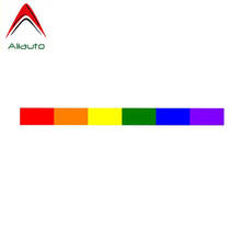 Aliauto Creative Funny Gay Pride Rainbow Windows pegatinas de coche pegatina de PVC para Honda Nissan Volkswagen Chevrolet,17CM * 1,4 CM 2024 - compra barato