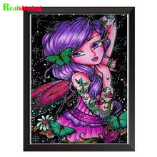 5d Diy diamond painting rhinestones butterfly girl wedding decoration embroidery cross stitch handmade abstract art mosiac N1856 2024 - buy cheap