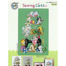 Gold Collection Lovely Counted Cross Stitch Kit Sewing Cats tailor tools Cat Cake Tower SO G122 2024 - buy cheap