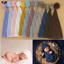 Klv 2020 touca para fotografia de recém-nascido, acessórios para capacete, para meninos, meninas 2024 - compre barato