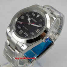 Reloj Automático de movimiento para hombre, pulsera de mano de zafiro, esfera negra, 40mm, verde/rojo, MIYOTA 8215 NH35 2024 - compra barato