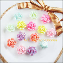 70Pcs Mixed Colors Rose Flower Spacer Beads Charms 12mm 2024 - buy cheap