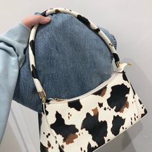 High Quality Women Single Shoulder Bag Fashion Cow Pattern Female PU Leather Underarm Bags Retro Ladies Purse Handbags Bolsas 2024 - buy cheap