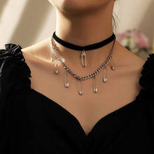 Nova chegada geométrica pino clavícula corrente colar para mulheres meninas festa melhores presentes simples jóias gargantilha colares para mulher 2024 - compre barato