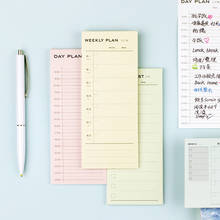 30 Sheets/pack Detailed List Sticky Notes Memo Pad Notepad Daily Memos Planner Journal Office Stationery 2024 - buy cheap