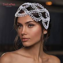 YouLaPan HP243 Wedding Hair Vine Bridal Headband Full Rhinestone Floral Headpiece Hair Accessories Bridal Tiara Jewelry Headwear 2024 - buy cheap