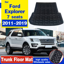 For Ford Explorer 2011 - 2019 Rear Cargo Liner Boot Mat Trunk Tray Floor Carpet Waterproof 2012 2013 2014 2015 2016 2017 2018 2024 - buy cheap
