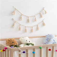 Decoración Bohemia nórdica para habitación de bebé, accesorios de fotografía hechos a mano para guardería, accesorios de pared para habitación de bebé 2024 - compra barato