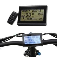 Pantalla LCD para bicicleta eléctrica, odómetro con Panel de Control remoto, 24/36/48V 2024 - compra barato