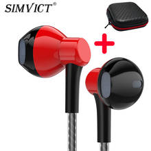 Simvict p72 em fones de ouvido monitor estéreo baixo in-ear fones de ouvido com microfone para xiaomi huawei samsung s8 s9 s10 2024 - compre barato