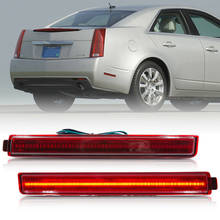 Красный объектив красный светодиодный задний бампер боковой маркер светильник для 2008-2013 Cadillac CTS 2PC 2024 - купить недорого