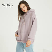 Wixra-Sudadera con Capucha para Mujer, Ropa para la Parte Superior Femenina, Manga Larga, Estilo Casual y Clásico, Liso, Color Caramelo, 2020 2024 - compra barato