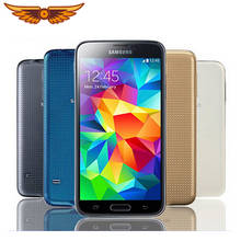 Samsung-teléfono inteligente S5 I9600, G900F, G900A, G900H, 5,1 pulgadas, 2GB de RAM, 16GB de ROM, Quad Core, 3G y 4G, 16MP, GPS, reacondicionado, Original y libre 2024 - compra barato