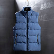 Crocodile brand Men Vest Man Thick Sleeveless Coats Male Warm Padded Waistcoat Fashion Plus Size Men Gilet 2024 - buy cheap
