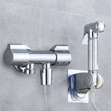 1Set Silver Bidets Faucet Sprayer Toilet Corner Valve Handheld Hygienic Garden Faucet Bidet Head Pet Sprayer Tap 2024 - buy cheap
