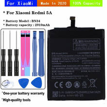 New 2020 years For Xiao Mi Mobile phone battery for Xiaomi Redmi 5A mobile model BN34 29100mAh Replacement batteries 2024 - buy cheap