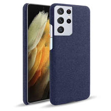 Funda rígida de tela para Samsung Galaxy S21 S 21 Plus, Ultra Capa, Retro, ultrafina 2024 - compra barato