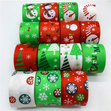 5Yards/Lot 38mm Christmas Ribbon Grosgrain Ribbon For Bow Sewing Fabric Christmas Decoration DIY Gift Wrapping 2024 - buy cheap