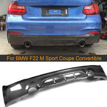 Difusor de parachoques trasero de fibra de carbono, alerón para BMW F22 M Sport Coupe Convertible 14-17 235i, negro, FRP, serie 2 2024 - compra barato