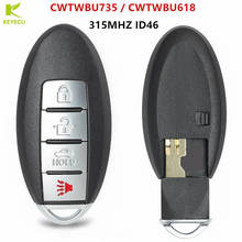 KEYECU Replacement Remote Key Fob 315MHz ID46 for Nissan Maxima Sentra,for Infiniti M35 M45 CWTWBU735 / CWTWBU618 2024 - buy cheap