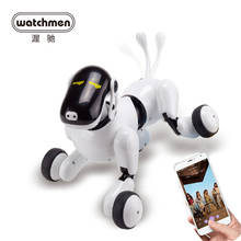Brinquedo robô inteligente de ai, brinquedo interativo elétrico para cachorros, passos, tecnologia inteligente, eletrônico go, controle por app, música bluetooth 2024 - compre barato