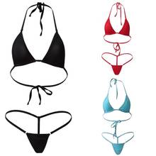 Sexy Mini swimsuit ladies Sexy perspective bikini Set Swimsuit Push Up Bra G-string Thongs Lingerie Women Bathing Suit Swimwear 2024 - buy cheap