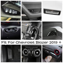 Interior Parts For Chevrolet Blazer 2019 - 2022 Window Switch / AC Vents Frame / Headlamp Button / Console Gear Shift Cover Trim 2024 - buy cheap