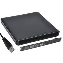 Carcasa de Metal negro para unidad óptica externa USB 9,5, carcasa de unidad de CD/DVD, Blu-Ray, SATA, para portátil, ventana y Mac, 9,0/3,0mm 2024 - compra barato