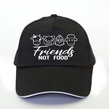 Friends not food animals Print Women Baseball Cap 2020 summer  Cotton Casual Funny Hip Hop snapback hat men bone 2024 - buy cheap