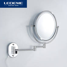 LEDEME-Espejo Led montado en la pared para baño, espejo de maquillaje con aumento, cosmético, de pared, con atenuación, L6810D-7 2024 - compra barato