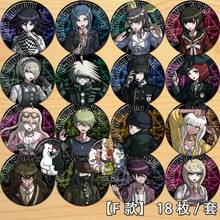 Anime Danganronpa: Trigger Happy Havoc Naegi Makoto Kirigiri Kyouko Figure 6121 Badge Round Brooch Pin Gifts Kids Collection Toy 2024 - buy cheap