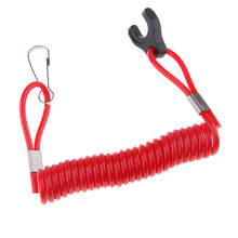 Interruptor de corte de Motor de barco y cordón de seguridad, cuerda atable para motores fueraborda Tohatsu, ATV, bicicleta, Color Rojo 2024 - compra barato