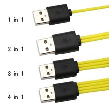 Cable de carga Micro USB Universal One Drag 2/3/4 para baterías recargables USB Cable de carga rápida para teléfono móvil Cable USB 2024 - compra barato