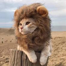 VEITGO Lion Mane Cats Headgear Cute Funny Wig Clothes Halloween Puppy Kitten With Ears Hat Pets Dogs Fancy Christmas Costumes 2024 - buy cheap
