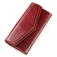 Genuine Leather Wallet Women Cell Phone Bag Card Holder Female Party Handy Purse Coin Pocket Clutch Ladies Luxury Brand Bags 2024 - buy cheap