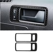 Внутренняя отделка из углеродного волокна, автомобильная дверная ручка, рамка, украшение, подходит для Ford Mustang 2009-2013 2024 - купить недорого