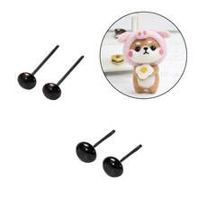200 Pairs 3-10 Mm Black Bean Eyes for Feltiing Diy Animal Toy Eye Accessories Felting Diy Material  Wool Felt 2024 - купить недорого