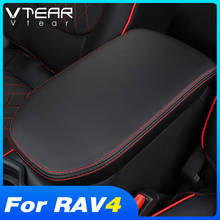 For Toyota RAV4 Accessories 2022-2019 Central Armrest Box Protection Cover Pad Leather Interior Decoration Mats Car Product 2024 - buy cheap